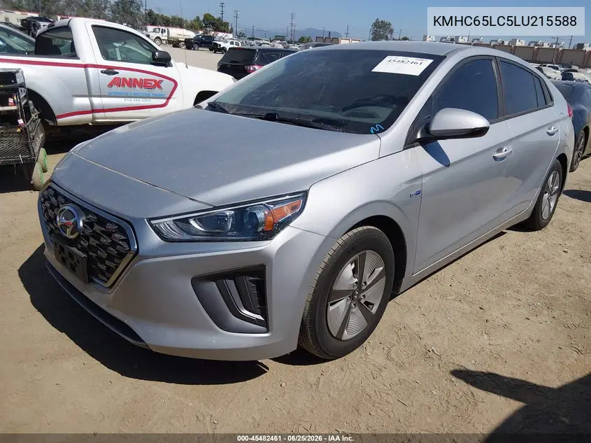 2020 Hyundai Ioniq Hybrid Blue VIN: KMHC65LC5LU215588 Lot: 45482461