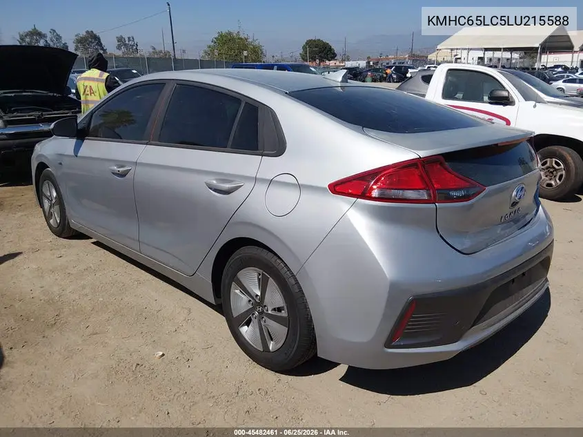 2020 Hyundai Ioniq Hybrid Blue VIN: KMHC65LC5LU215588 Lot: 45482461