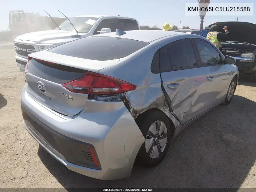 2020 Hyundai Ioniq Hybrid Blue VIN: KMHC65LC5LU215588 Lot: 45482461