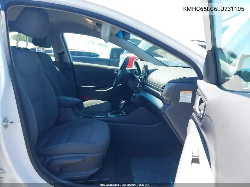 2020 Hyundai Ioniq Hybrid Blue VIN: KMHC65LC6LU231105 Lot: 45487381