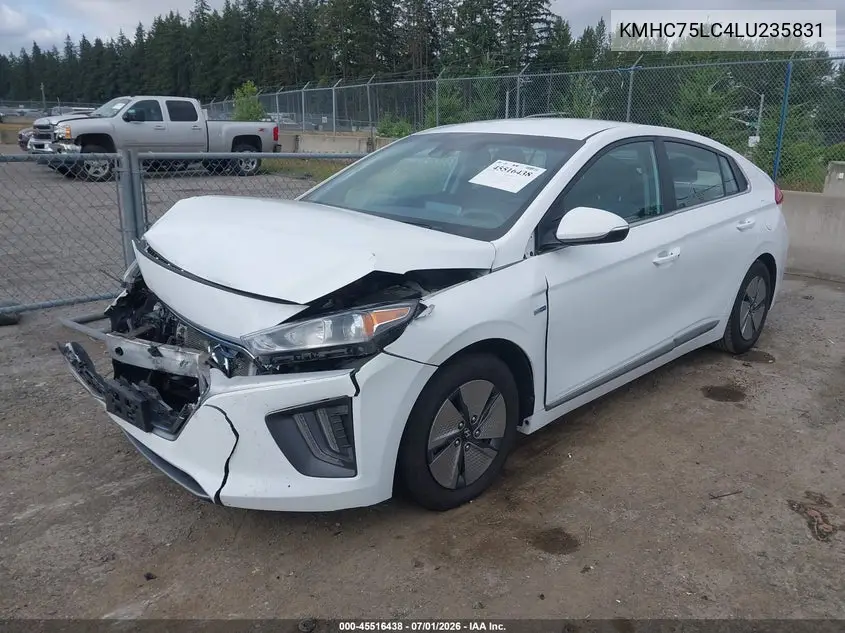 2020 Hyundai Ioniq Hybrid Se VIN: KMHC75LC4LU235831 Lot: 45516438