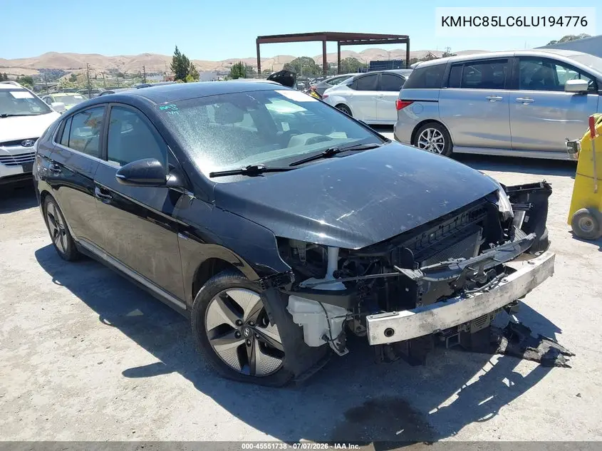2020 Hyundai Ioniq Hybrid Sel VIN: KMHC85LC6LU194776 Lot: 45551738