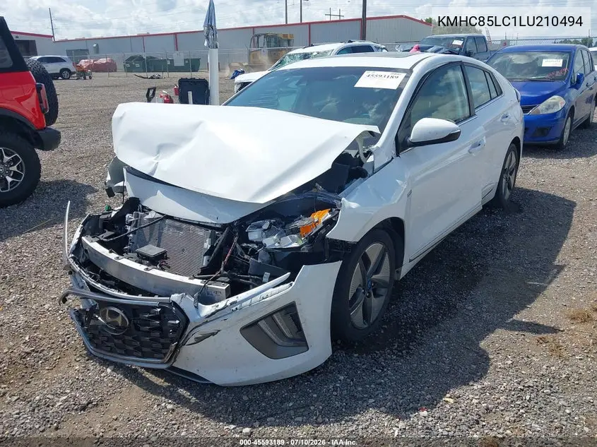 2020 Hyundai Ioniq Hybrid Sel VIN: KMHC85LC1LU210494 Lot: 45593189