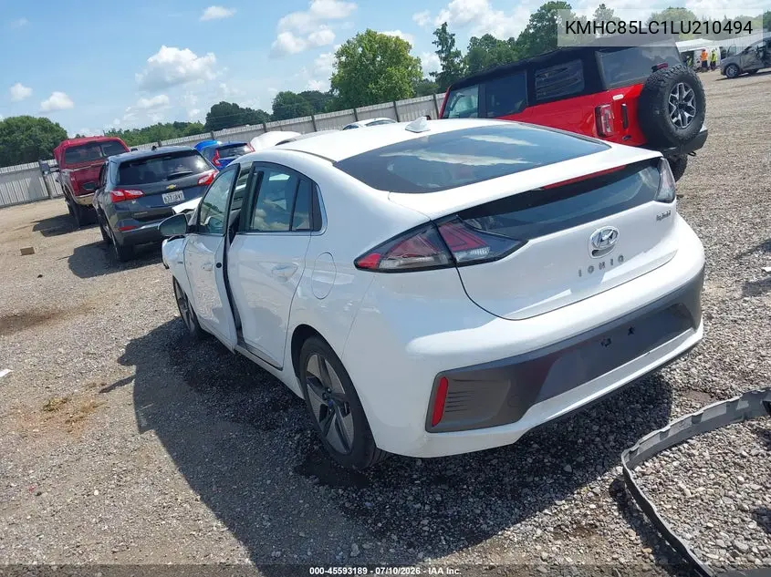 2020 Hyundai Ioniq Hybrid Sel VIN: KMHC85LC1LU210494 Lot: 45593189