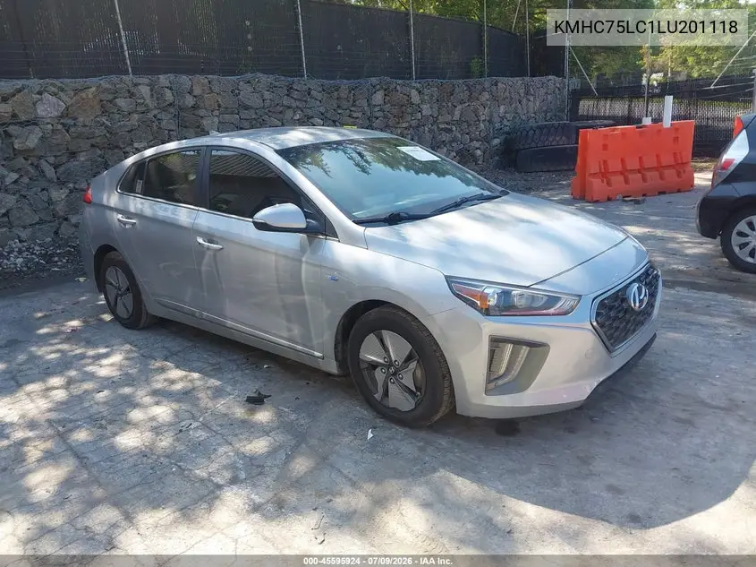 2020 Hyundai Ioniq Hybrid Se VIN: KMHC75LC1LU201118 Lot: 45595924