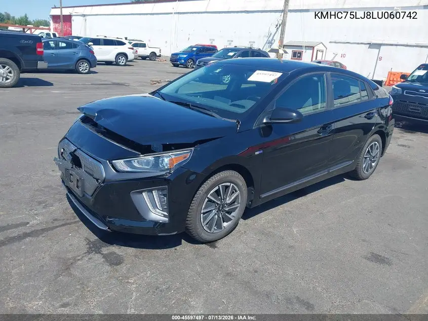 2020 Hyundai Ioniq Electric Se VIN: KMHC75LJ8LU060742 Lot: 45597497