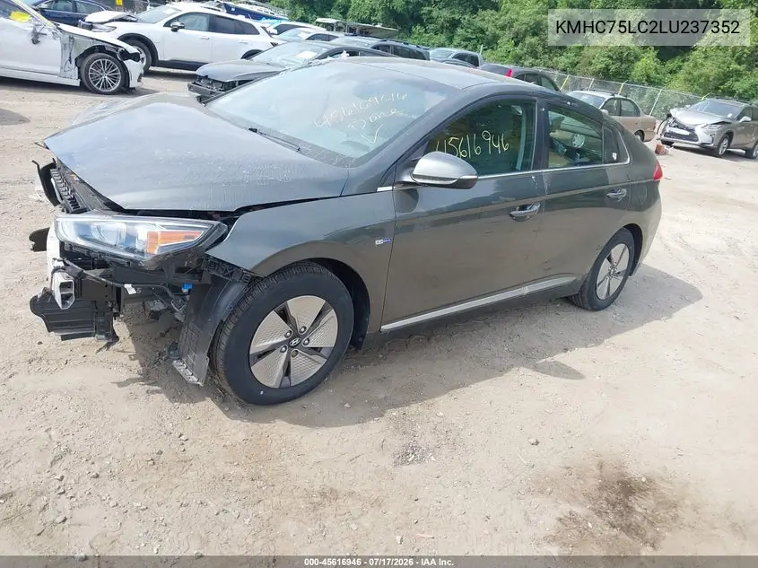 2020 Hyundai Ioniq Hybrid Se VIN: KMHC75LC2LU237352 Lot: 45616946