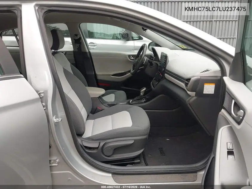 2020 Hyundai Ioniq Hybrid Se VIN: KMHC75LC7LU237475 Lot: 45627432