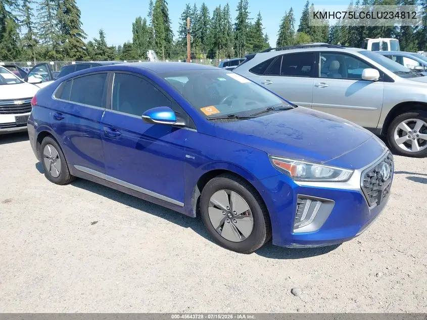 2020 Hyundai Ioniq Hybrid Se VIN: KMHC75LC6LU234812 Lot: 45643728