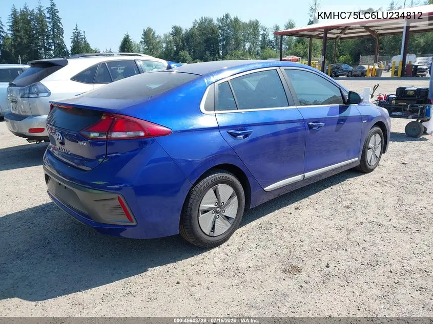 2020 Hyundai Ioniq Hybrid Se VIN: KMHC75LC6LU234812 Lot: 45643728