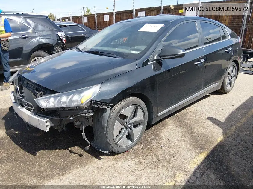 2021 Hyundai Ioniq Hybrid Limited VIN: KMHC05LC8MU259572 Lot: 45247182