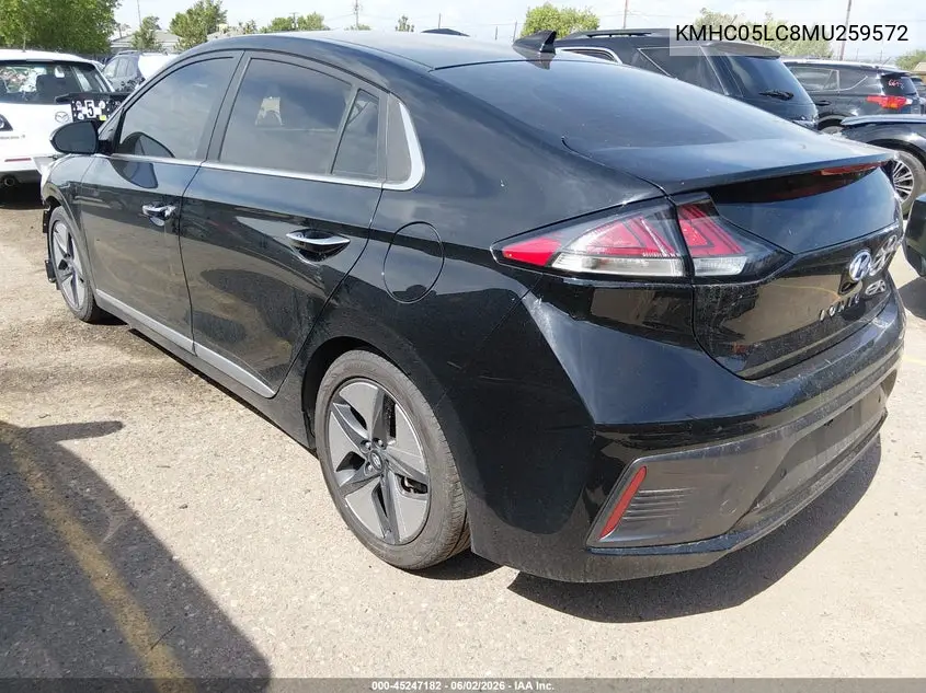 2021 Hyundai Ioniq Hybrid Limited VIN: KMHC05LC8MU259572 Lot: 45247182