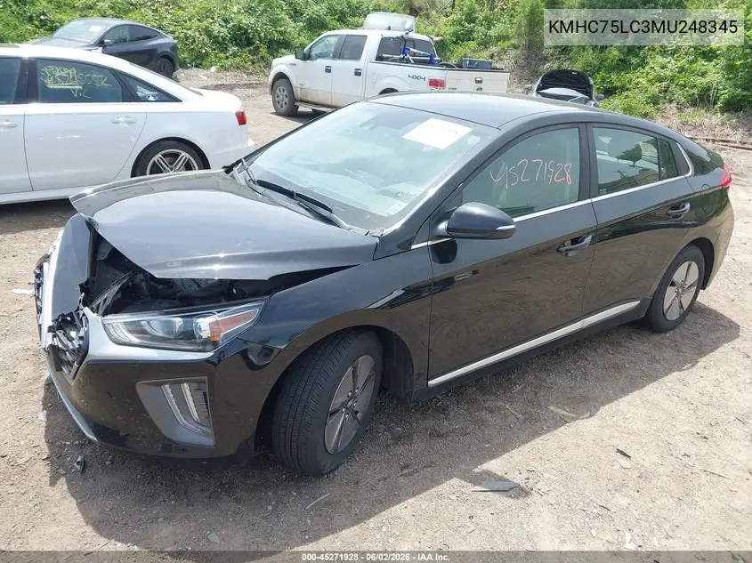 2021 Hyundai Ioniq Hybrid Se VIN: KMHC75LC3MU248345 Lot: 45271928