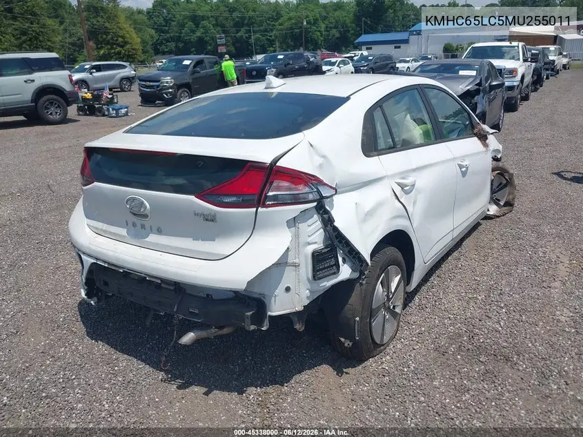 2021 Hyundai Ioniq Hybrid Blue VIN: KMHC65LC5MU255011 Lot: 45338000