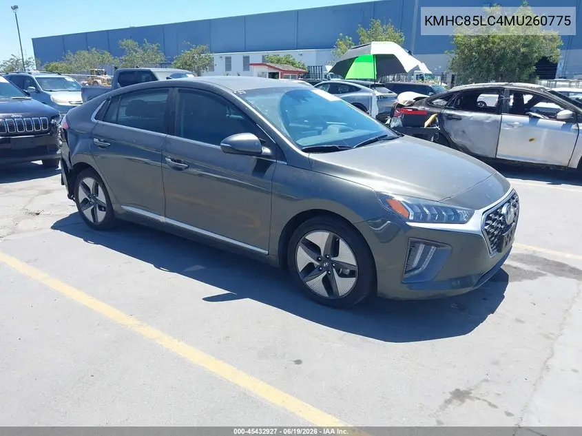 2021 Hyundai Ioniq Hybrid Sel VIN: KMHC85LC4MU260775 Lot: 45432927