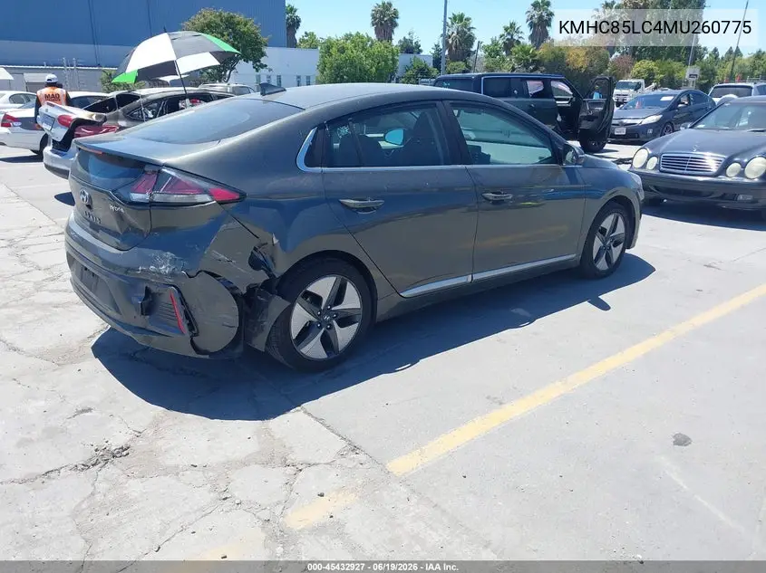 2021 Hyundai Ioniq Hybrid Sel VIN: KMHC85LC4MU260775 Lot: 45432927