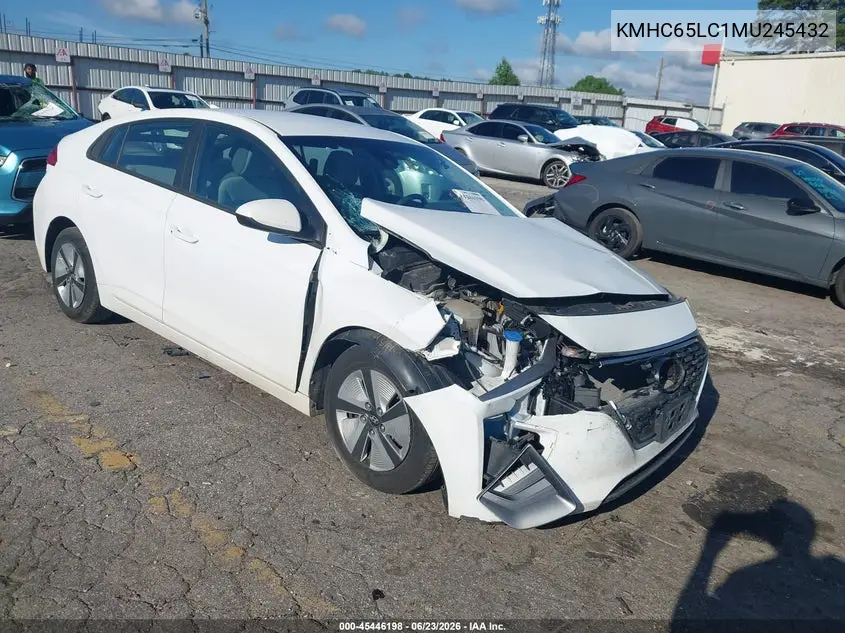 2021 Hyundai Ioniq Hybrid Blue VIN: KMHC65LC1MU245432 Lot: 45446198
