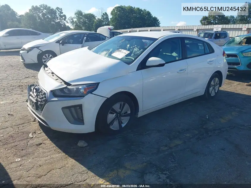 2021 Hyundai Ioniq Hybrid Blue VIN: KMHC65LC1MU245432 Lot: 45446198