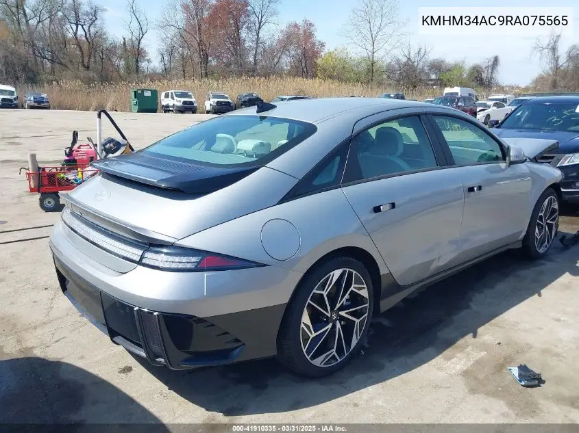 2024 Hyundai Ioniq 6 Sel VIN: KMHM34AC9RA075565 Lot: 41910335
