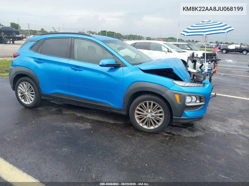 2018 Hyundai Kona Sel VIN: KM8K22AA8JU068199 Lot: 45464863