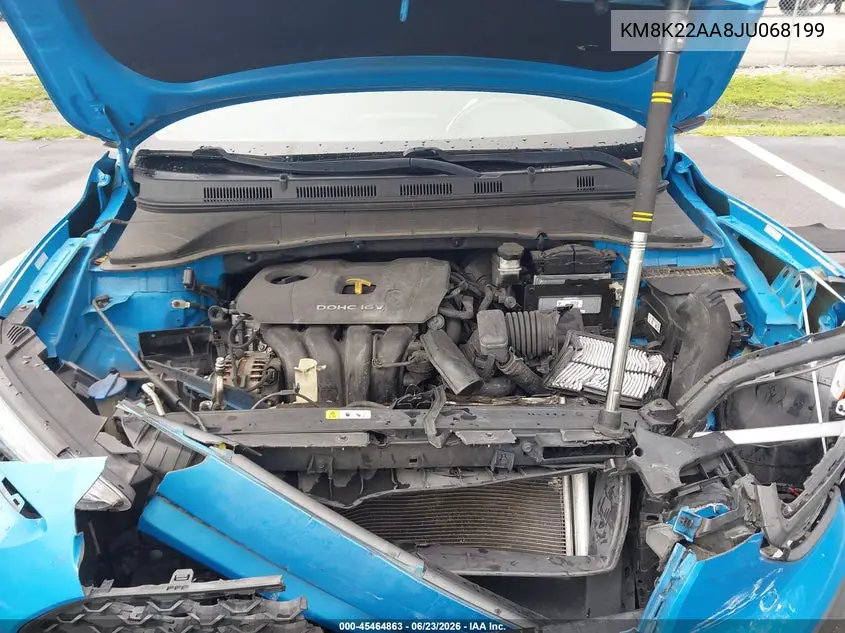 2018 Hyundai Kona Sel VIN: KM8K22AA8JU068199 Lot: 45464863