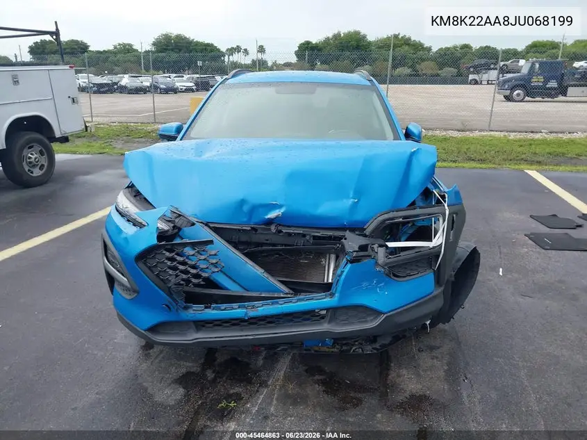 2018 Hyundai Kona Sel VIN: KM8K22AA8JU068199 Lot: 45464863