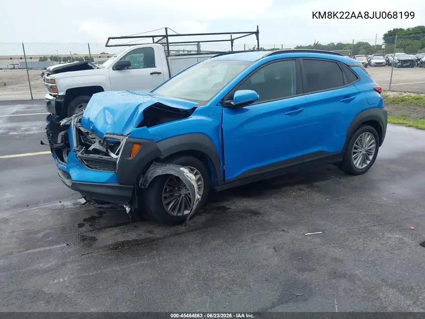 2018 Hyundai Kona Sel VIN: KM8K22AA8JU068199 Lot: 45464863