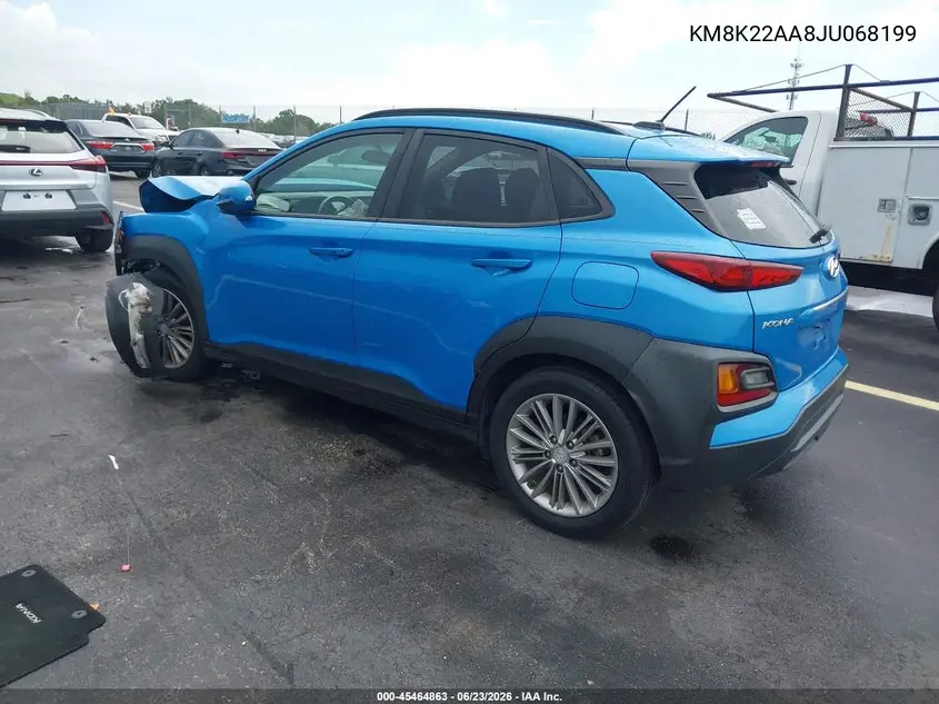 2018 Hyundai Kona Sel VIN: KM8K22AA8JU068199 Lot: 45464863