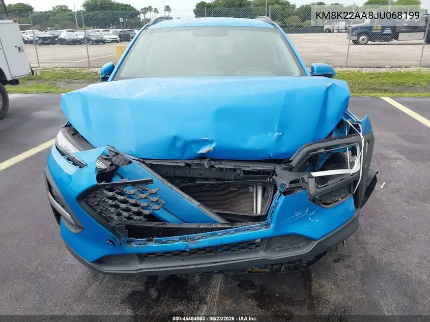 2018 Hyundai Kona Sel VIN: KM8K22AA8JU068199 Lot: 45464863