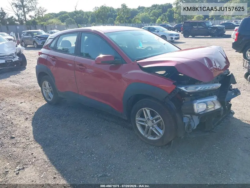 2018 Hyundai Kona Se VIN: KM8K1CAA5JU157625 Lot: 45671575