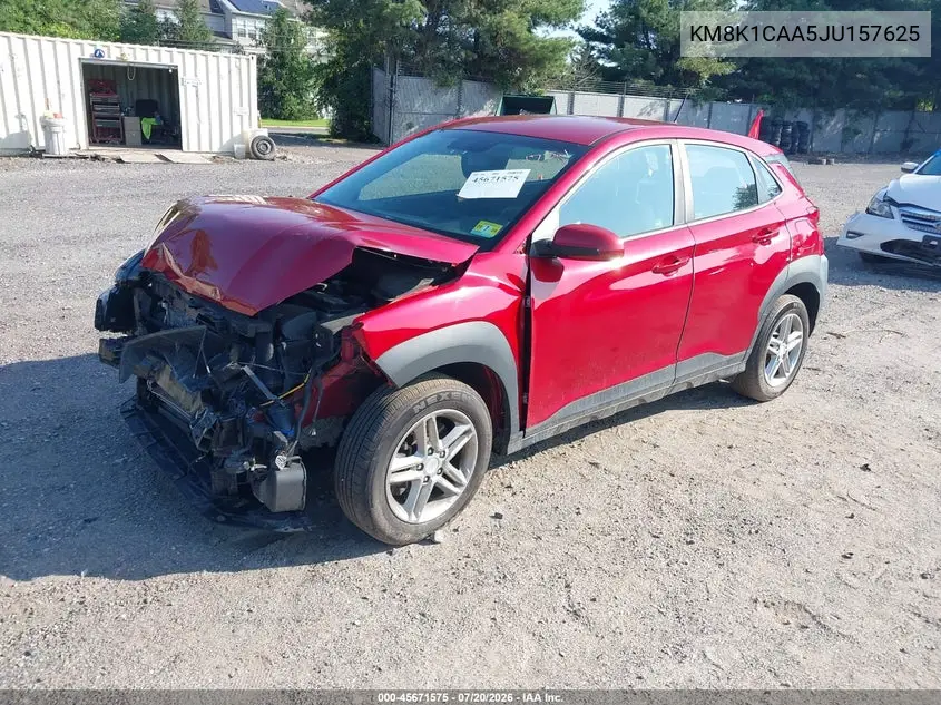 2018 Hyundai Kona Se VIN: KM8K1CAA5JU157625 Lot: 45671575