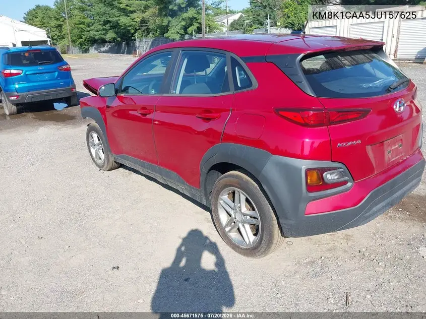 2018 Hyundai Kona Se VIN: KM8K1CAA5JU157625 Lot: 45671575