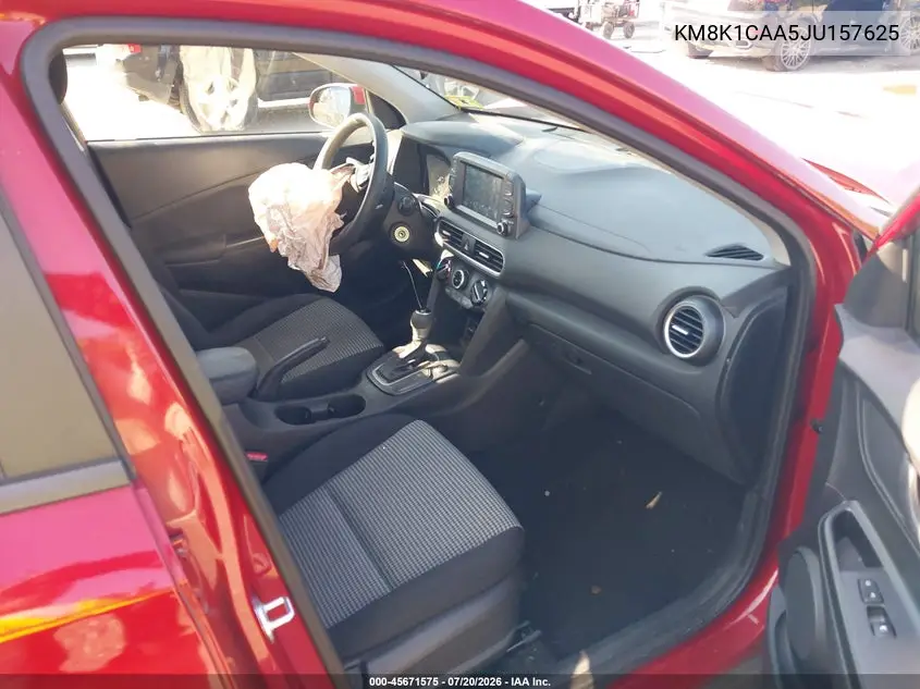2018 Hyundai Kona Se VIN: KM8K1CAA5JU157625 Lot: 45671575