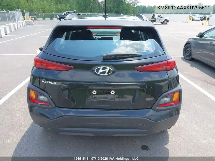 2019 Hyundai Kona VIN: KM8K12AAXKU295611 Lot: 12651548
