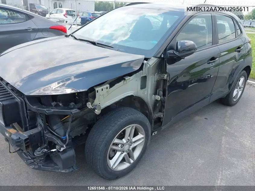 2019 Hyundai Kona VIN: KM8K12AAXKU295611 Lot: 12651548