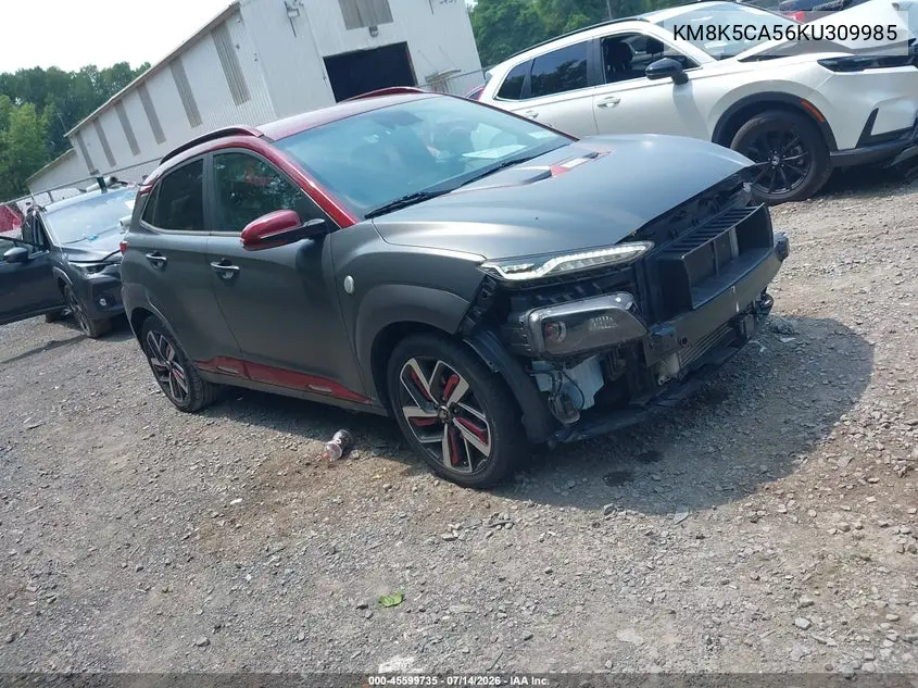 2019 Hyundai Kona Iron Man VIN: KM8K5CA56KU309985 Lot: 45599735