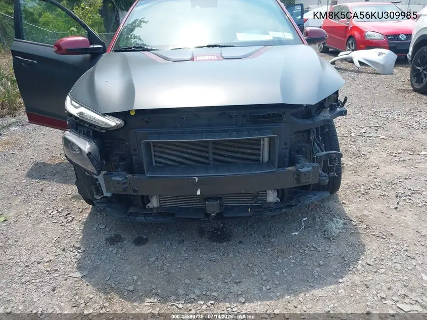 2019 Hyundai Kona Iron Man VIN: KM8K5CA56KU309985 Lot: 45599735