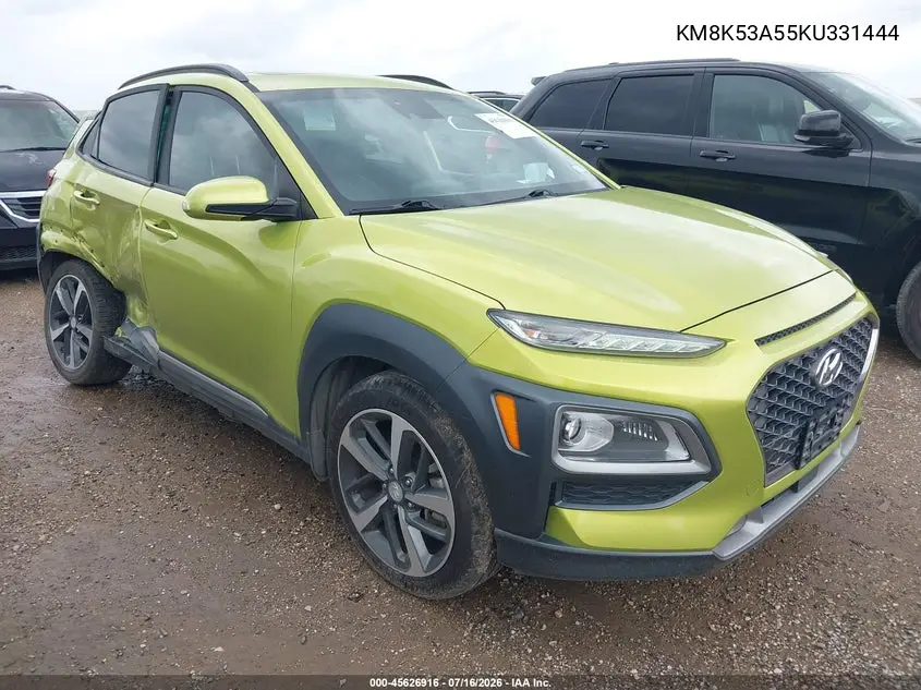 2019 Hyundai Kona Ultimate VIN: KM8K53A55KU331444 Lot: 45626916
