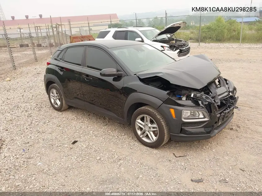 2019 Hyundai Kona Se VIN: KM8K1CAA8KU298285 Lot: 45666774