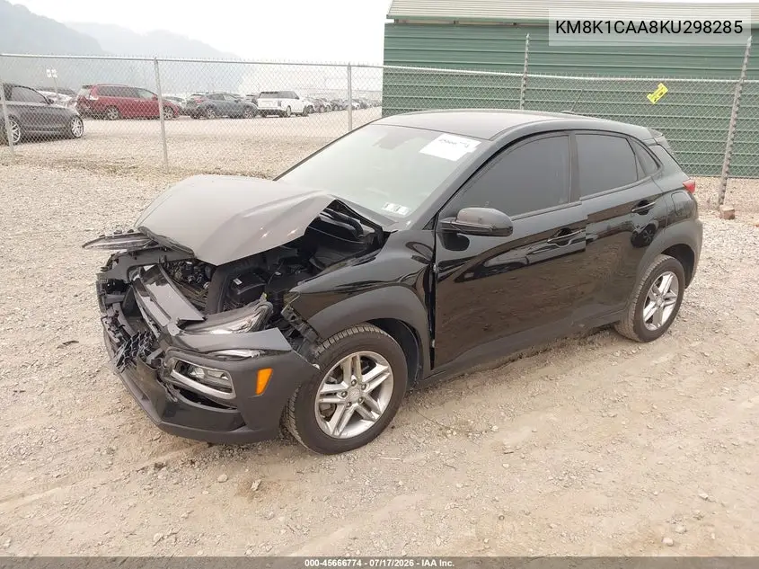 2019 Hyundai Kona Se VIN: KM8K1CAA8KU298285 Lot: 45666774