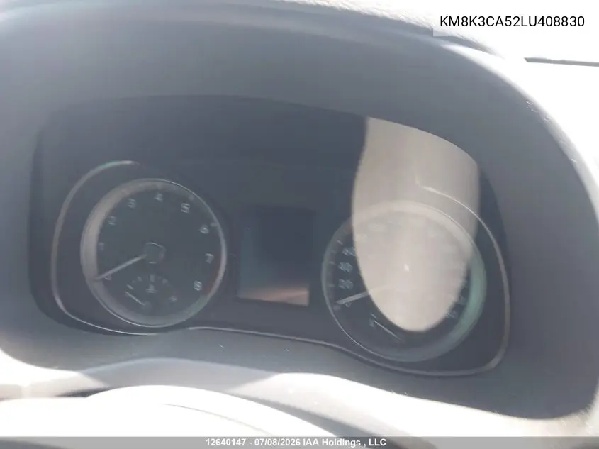 2020 Hyundai Kona VIN: KM8K3CA52LU408830 Lot: 12640147