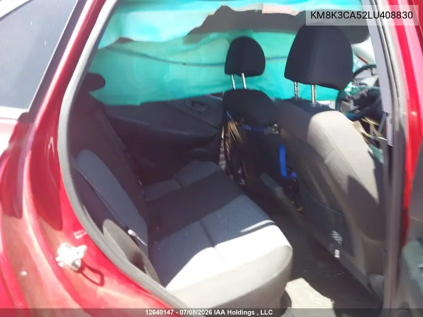 2020 Hyundai Kona VIN: KM8K3CA52LU408830 Lot: 12640147