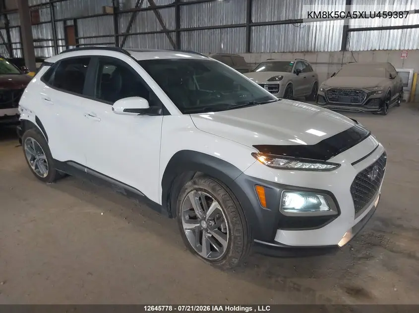 2020 Hyundai Kona Ultimate Awd VIN: KM8K5CA5XLU459387 Lot: 12645778
