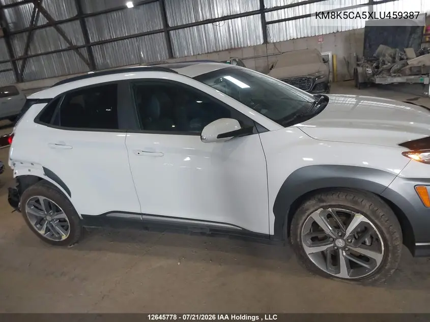 2020 Hyundai Kona Ultimate Awd VIN: KM8K5CA5XLU459387 Lot: 12645778