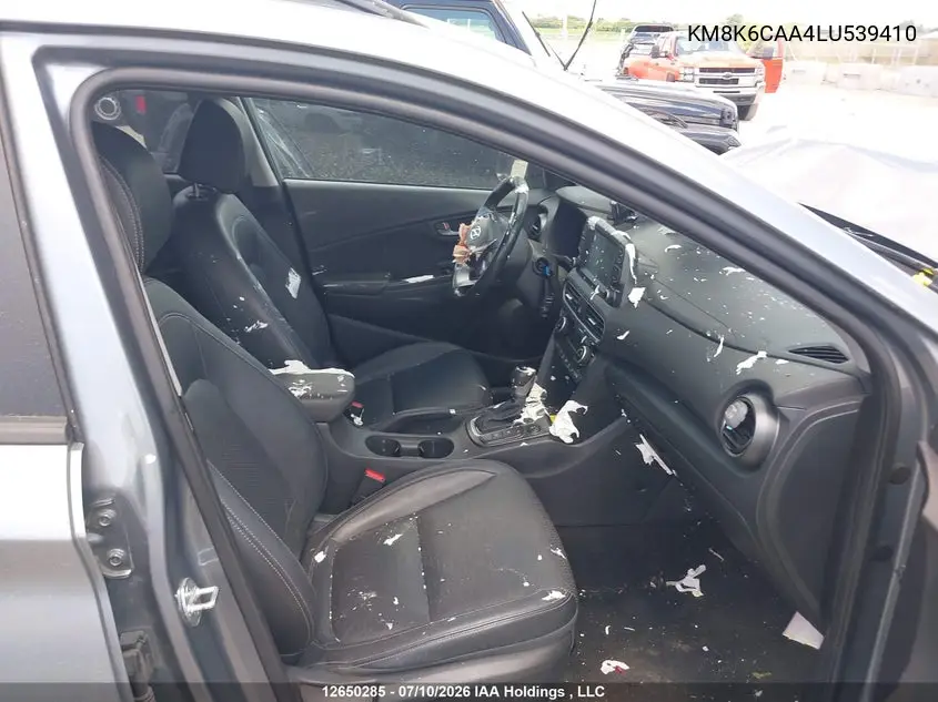 2020 Hyundai Kona VIN: KM8K6CAA4LU539410 Lot: 12650285