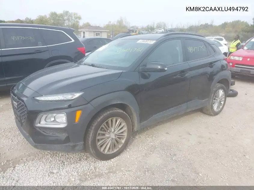 KM8K2CAAXLU494792 2020 Hyundai Kona Sel