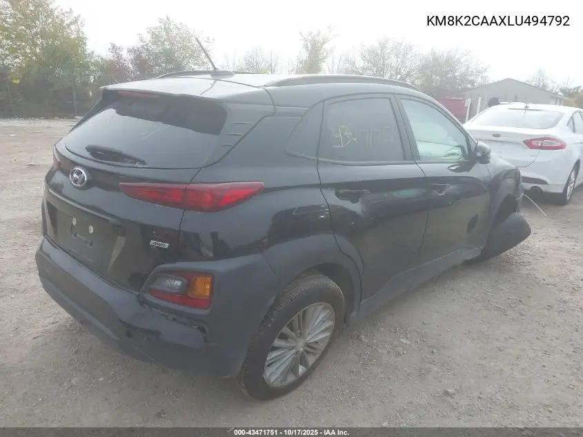 KM8K2CAAXLU494792 2020 Hyundai Kona Sel