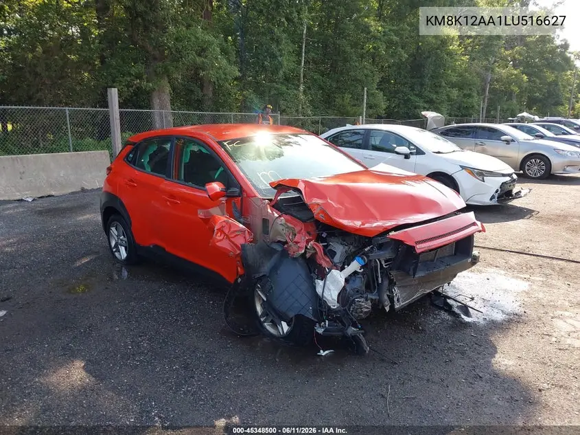 2020 Hyundai Kona Se VIN: KM8K12AA1LU516627 Lot: 45348500