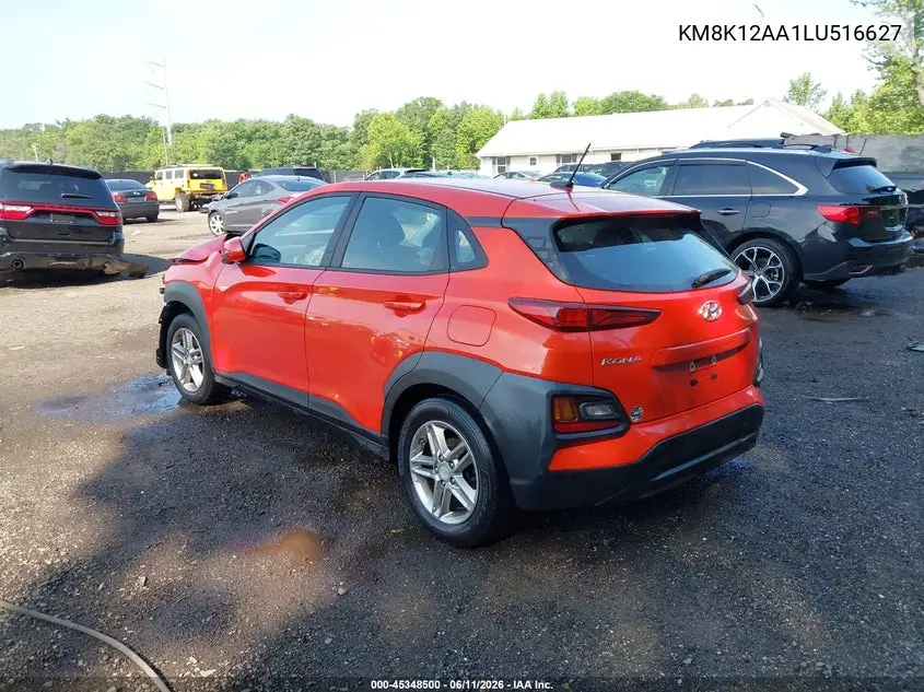 2020 Hyundai Kona Se VIN: KM8K12AA1LU516627 Lot: 45348500