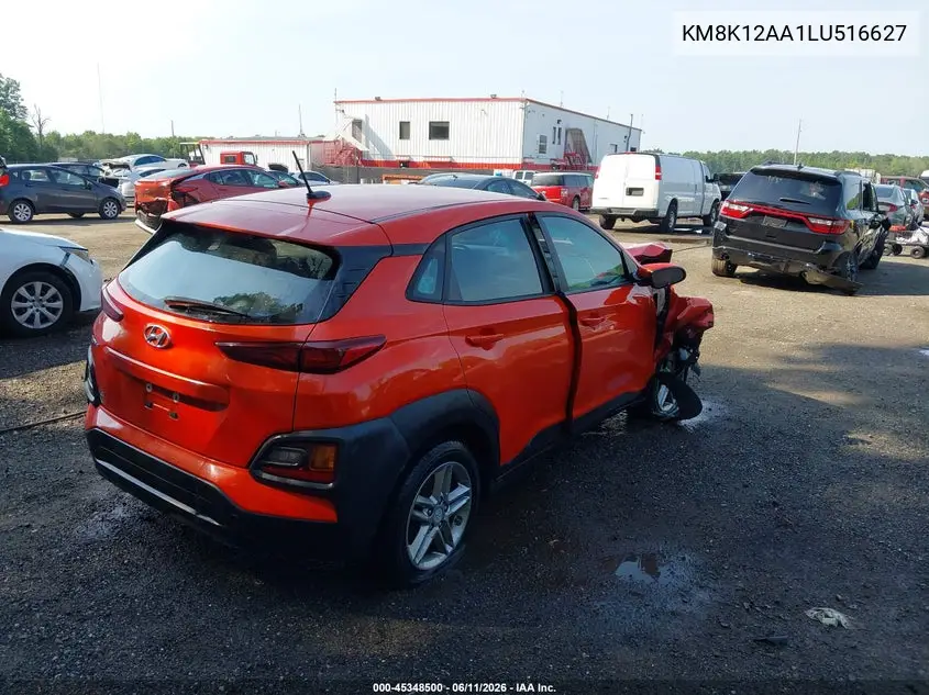 2020 Hyundai Kona Se VIN: KM8K12AA1LU516627 Lot: 45348500